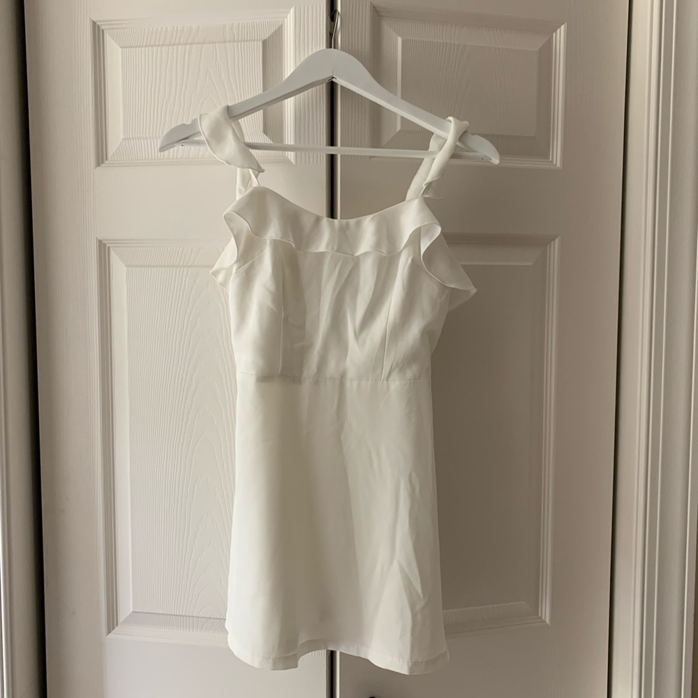 Superdown/ White Peyton Ruffle Cami Mini Dress Xs - image 5